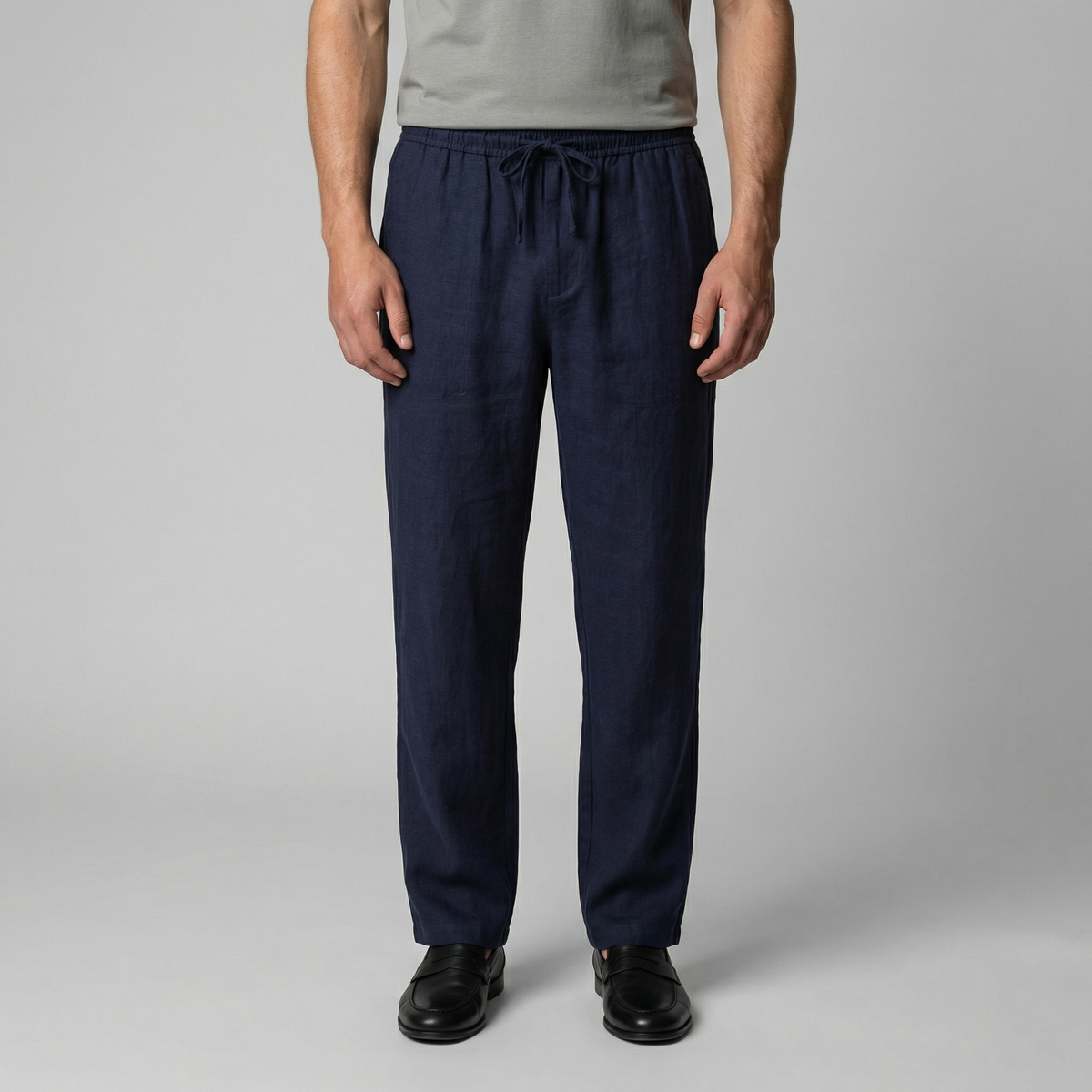 Pantaloni Uomo in Lino Slim Fit Leggeri