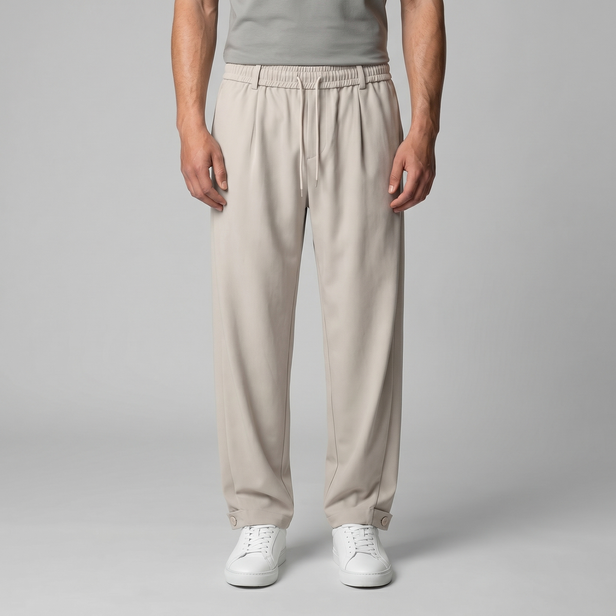 Pantaloni Uomo Affusolati con Coulisse Smart Casual