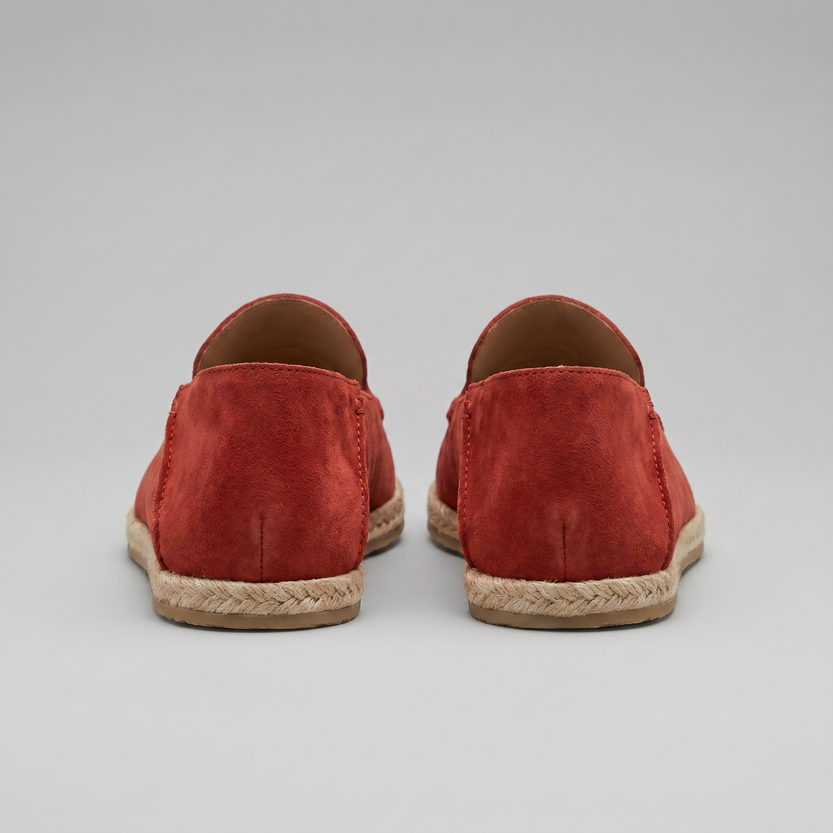 Mocassini Uomo in Camoscio Espadrillas Suola in Corda