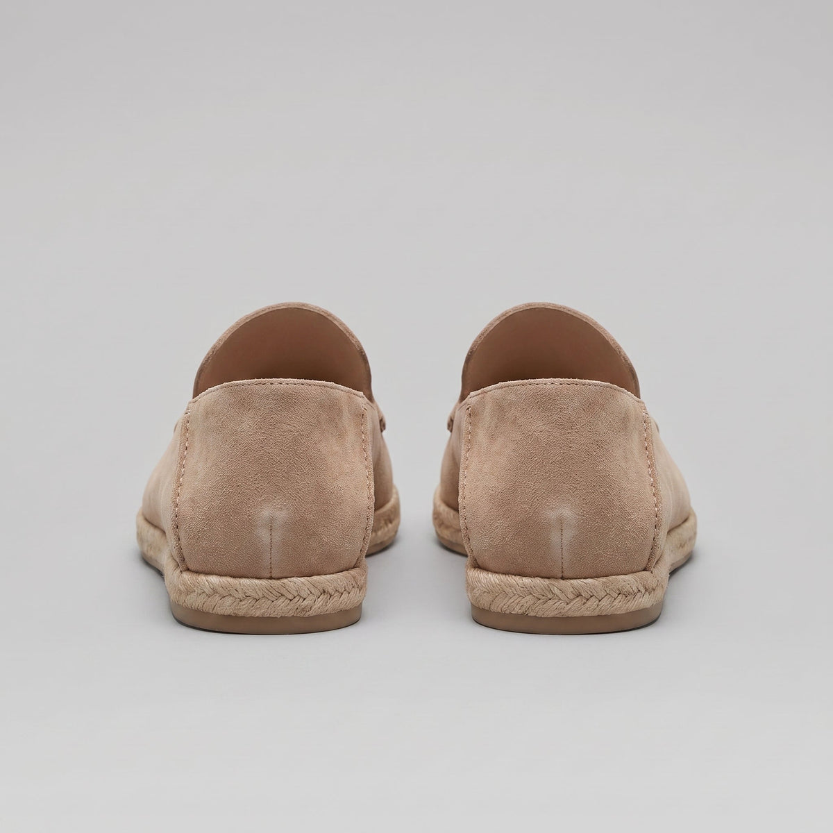 Mocassini Uomo in Camoscio Espadrillas Suola in Corda
