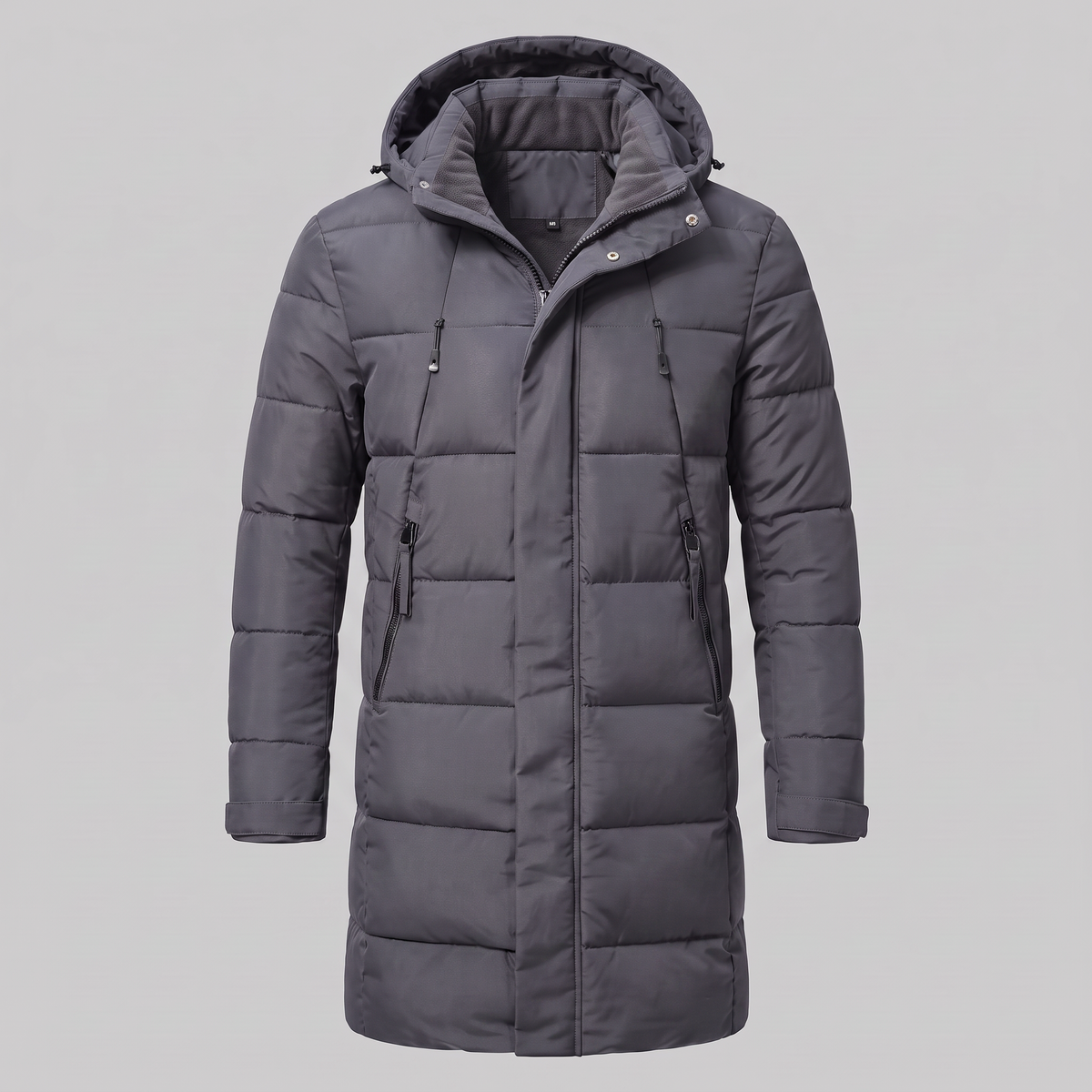Parka Uomo Imbottito Antivento con Cappuccio