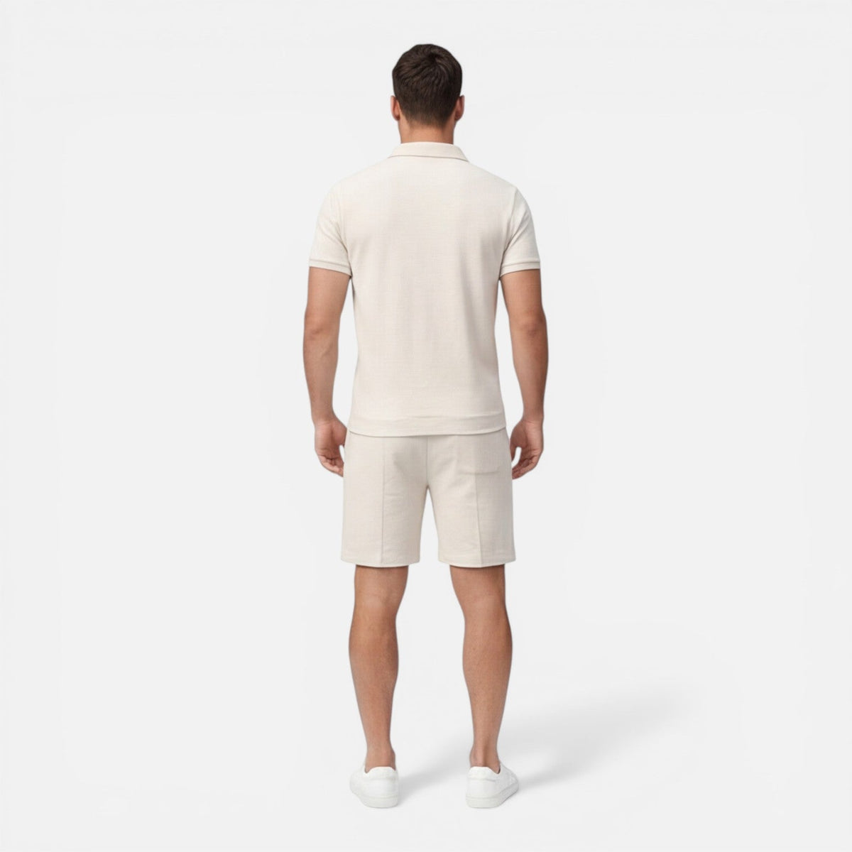 Completo Uomo Polo e Shorts Estivo Slim Fit Cotone
