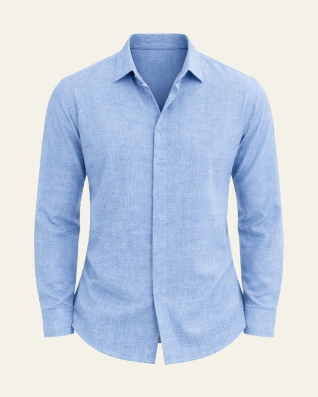 Camicia Uomo in Tessuto Strutturato Texture Leggera Curata