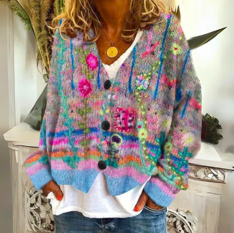 Charlotte™ - Cardigan Floreale