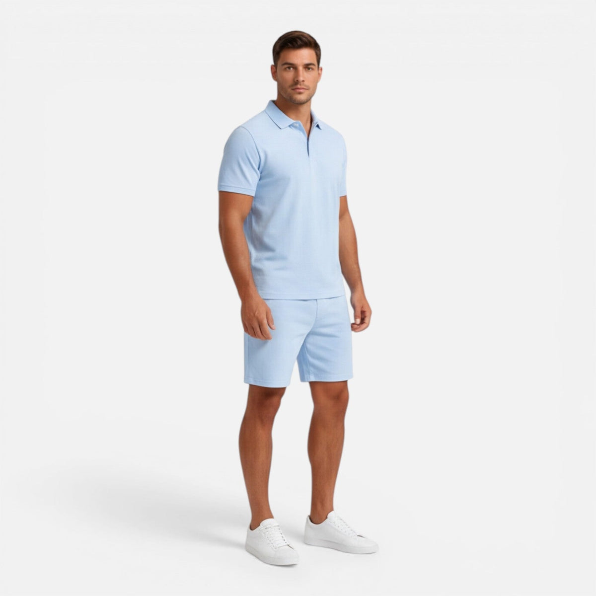 Completo Uomo Polo e Shorts Slim Fit Estivo Casual