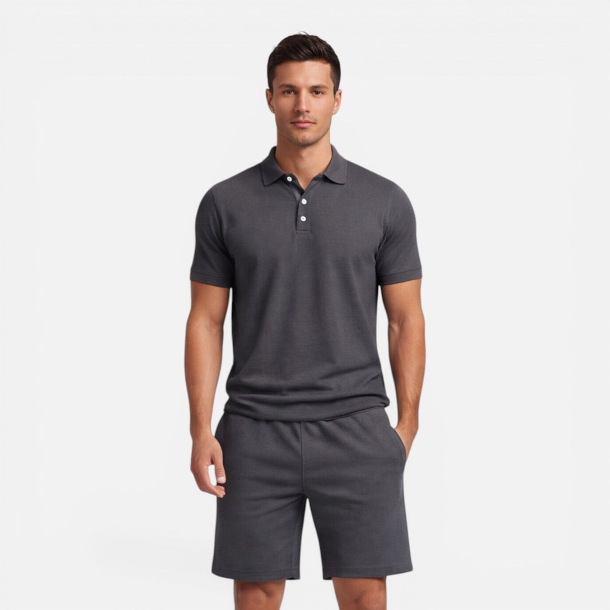 Completo Uomo Polo e Shorts Slim Fit Estivo Casual