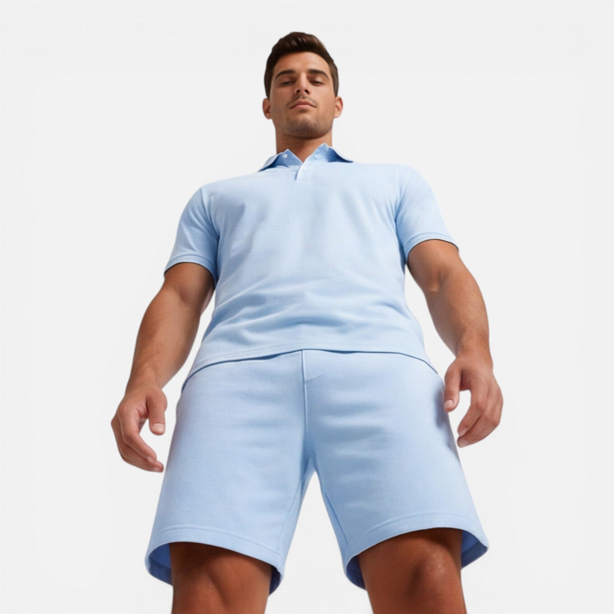 Completo Uomo Polo e Shorts Slim Fit Estivo Casual