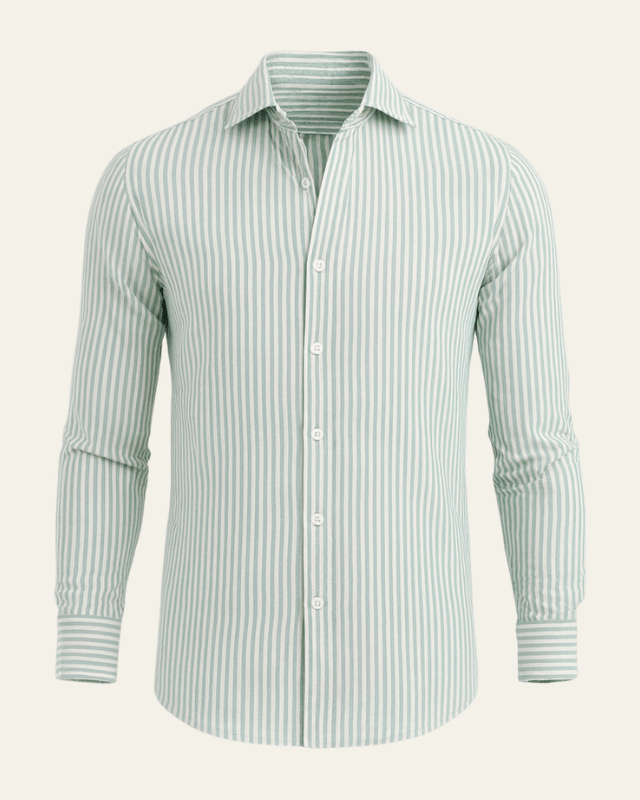 Camicia Uomo in Lino da Resort Misto Texturata Elegante