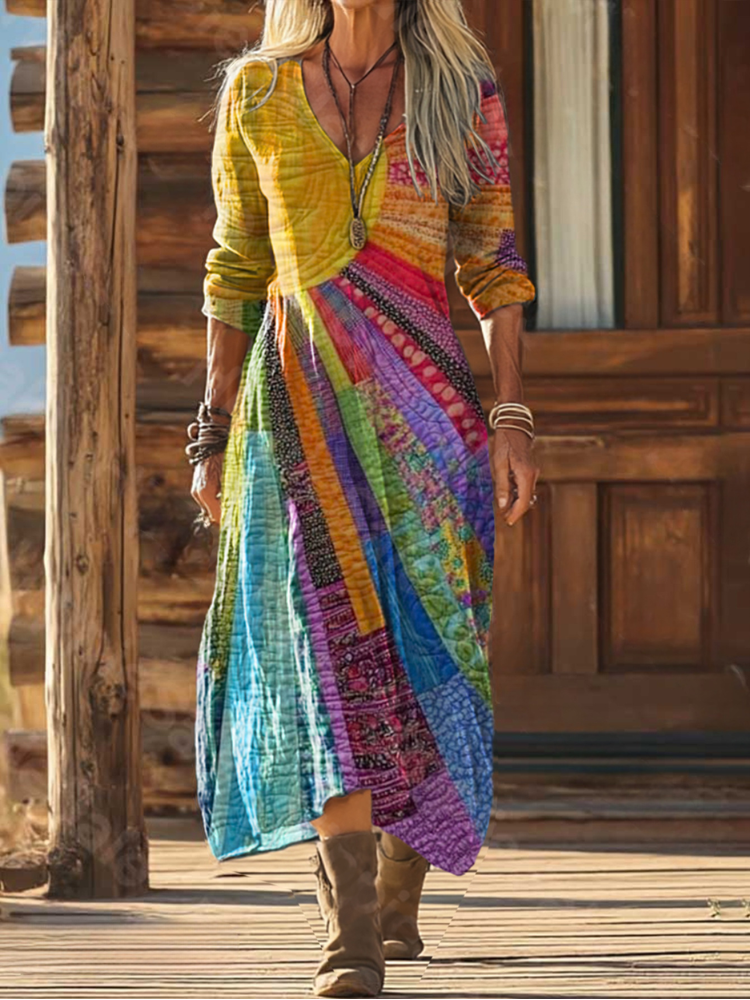 Veda™ - Vestito Maxi Sole Bohemien