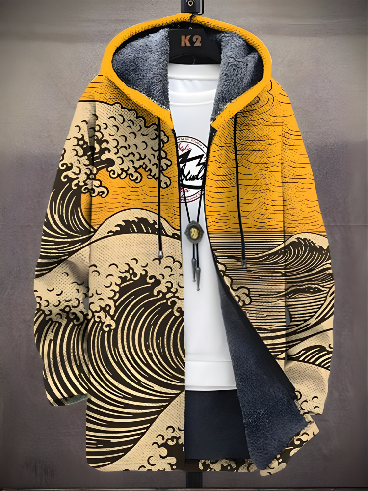 Xavier™ - Felpa con zip ispirata all'arte di lusso
