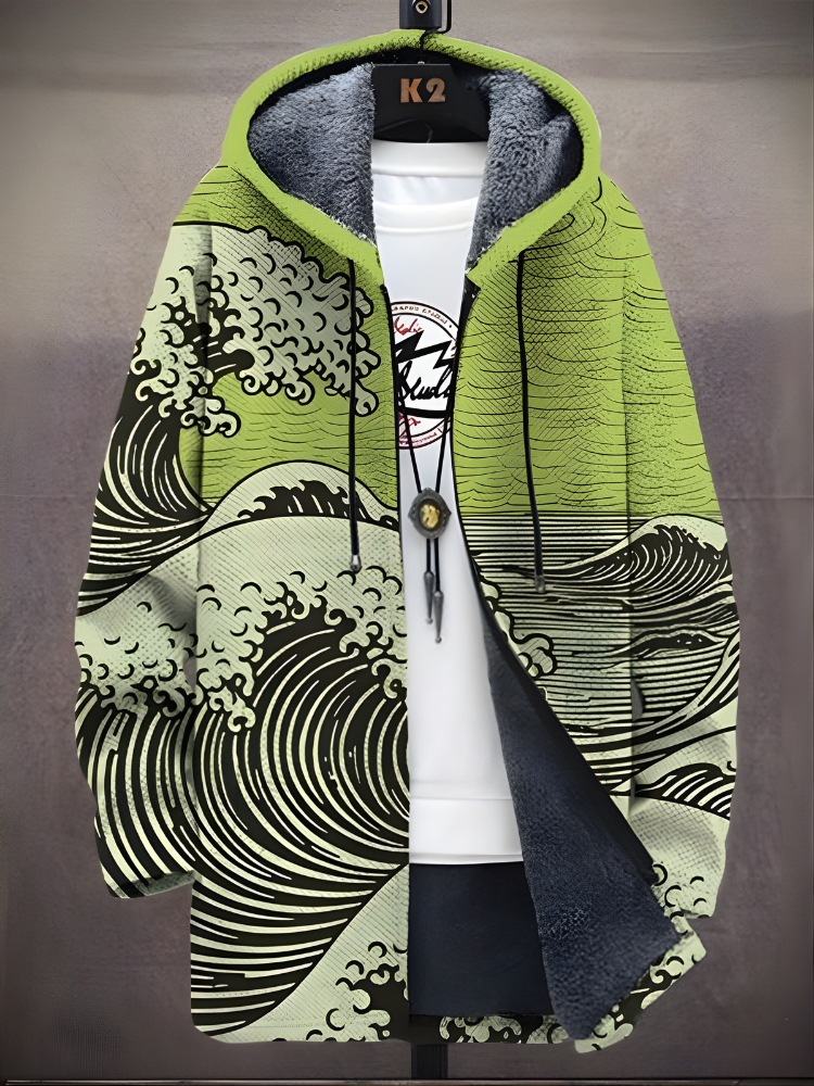 Xavier™ - Felpa con zip ispirata all'arte di lusso