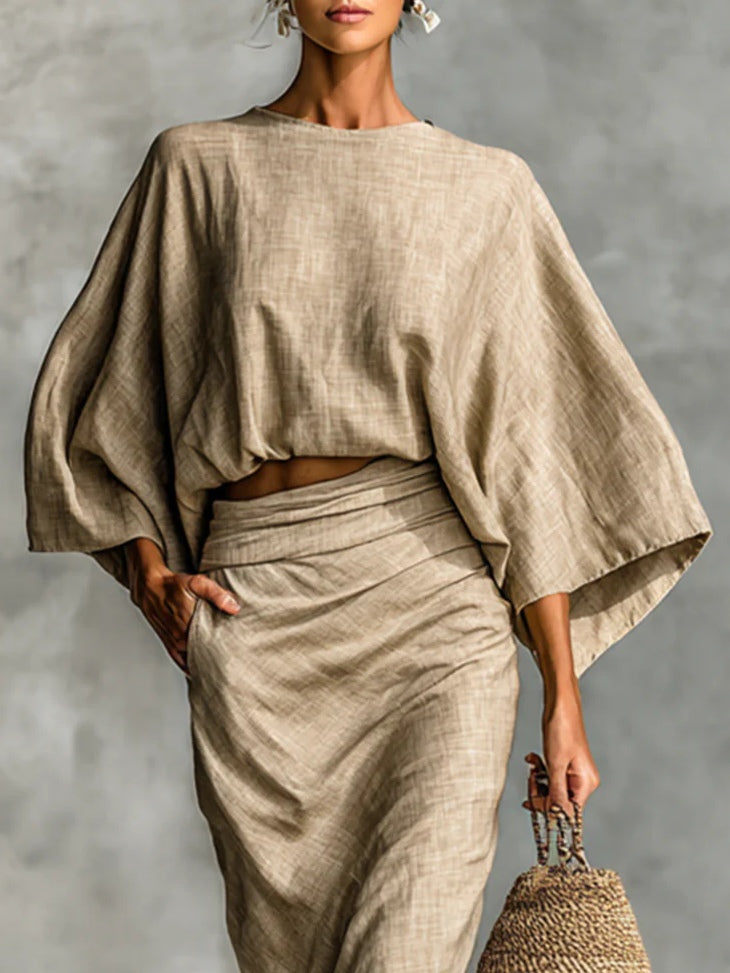 Giulia | Set elegante due pezzi con gonna