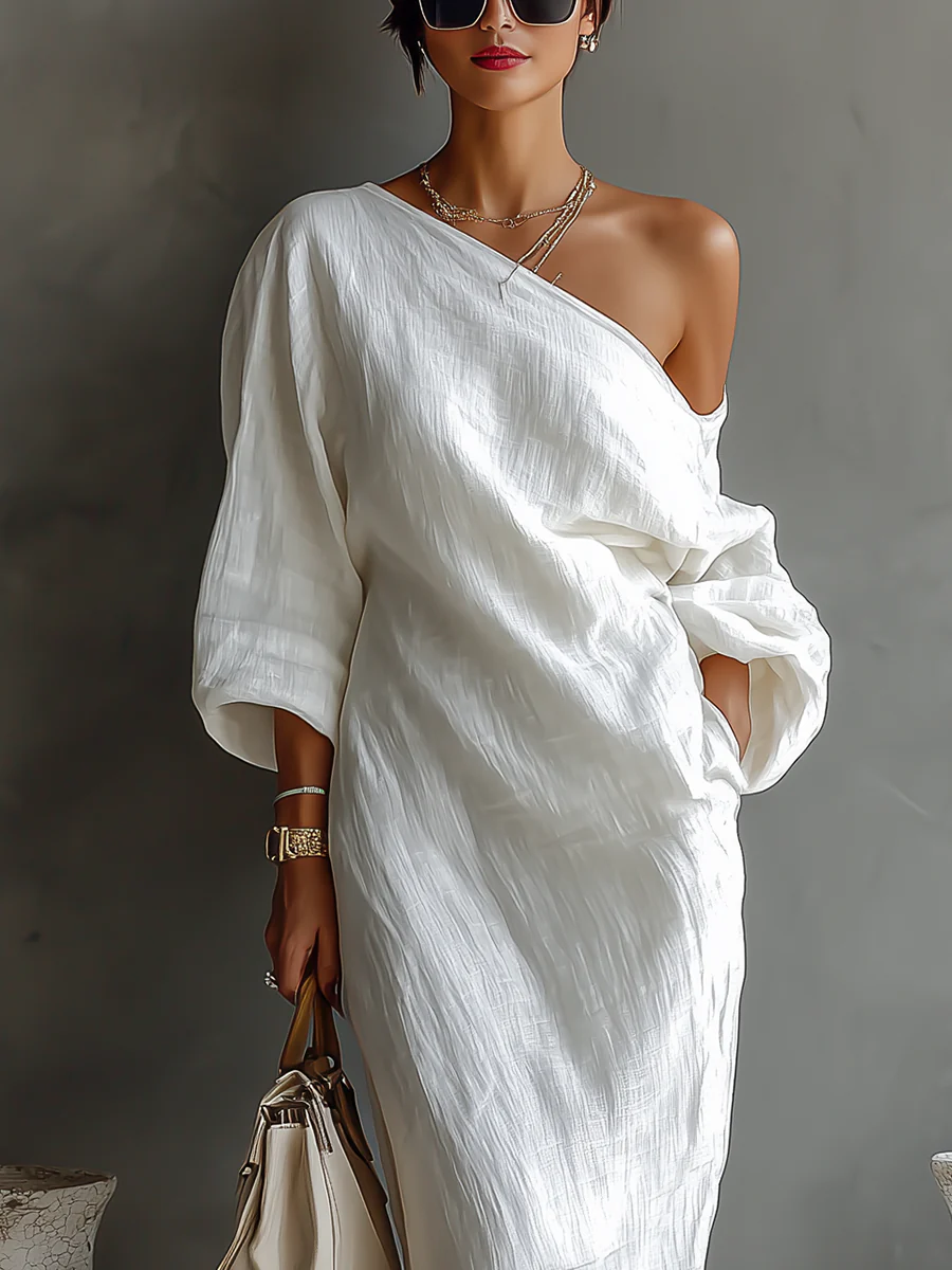 Elise™ | Abito maxi asimmetrico ed elegante