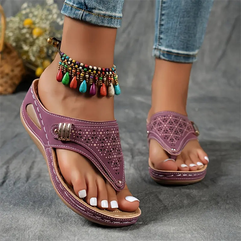 Anna™ | Sandali con Punta a Cuneo Comfort