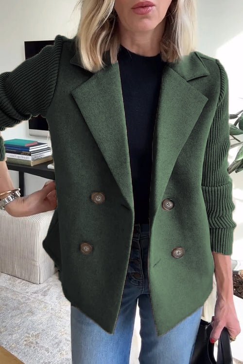 Camryn™ Blazer Elegante con Maniche in Maglia