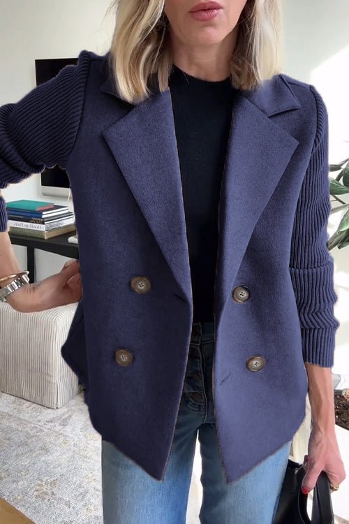 Camryn™ Blazer Elegante con Maniche in Maglia