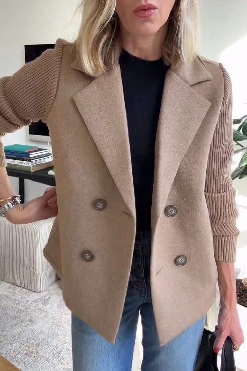 Camryn™ Blazer Elegante con Maniche in Maglia
