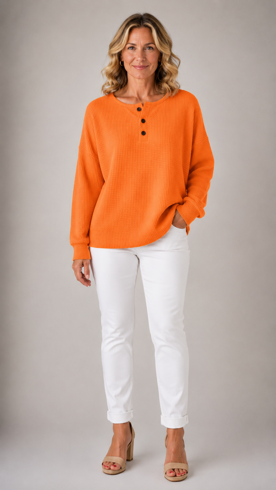 Juniper™ | Pullover in Maglia Waffle Confortevole