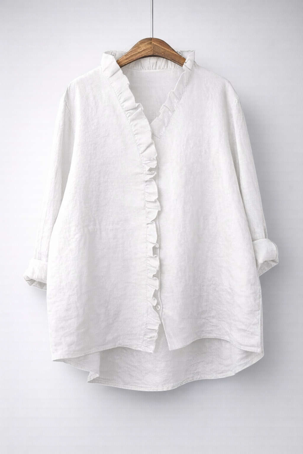 Raffaella | Camicia Elegante con Balze