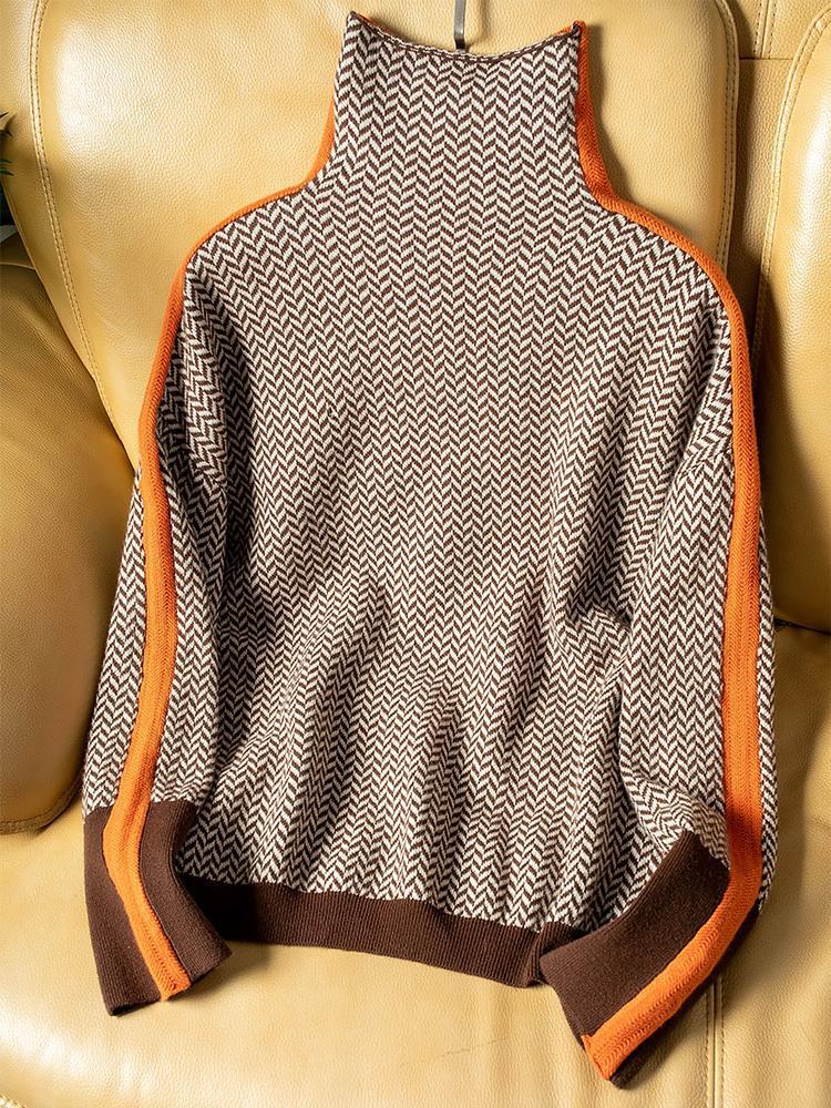 Alma™ | Maglione a righe con colletto polo