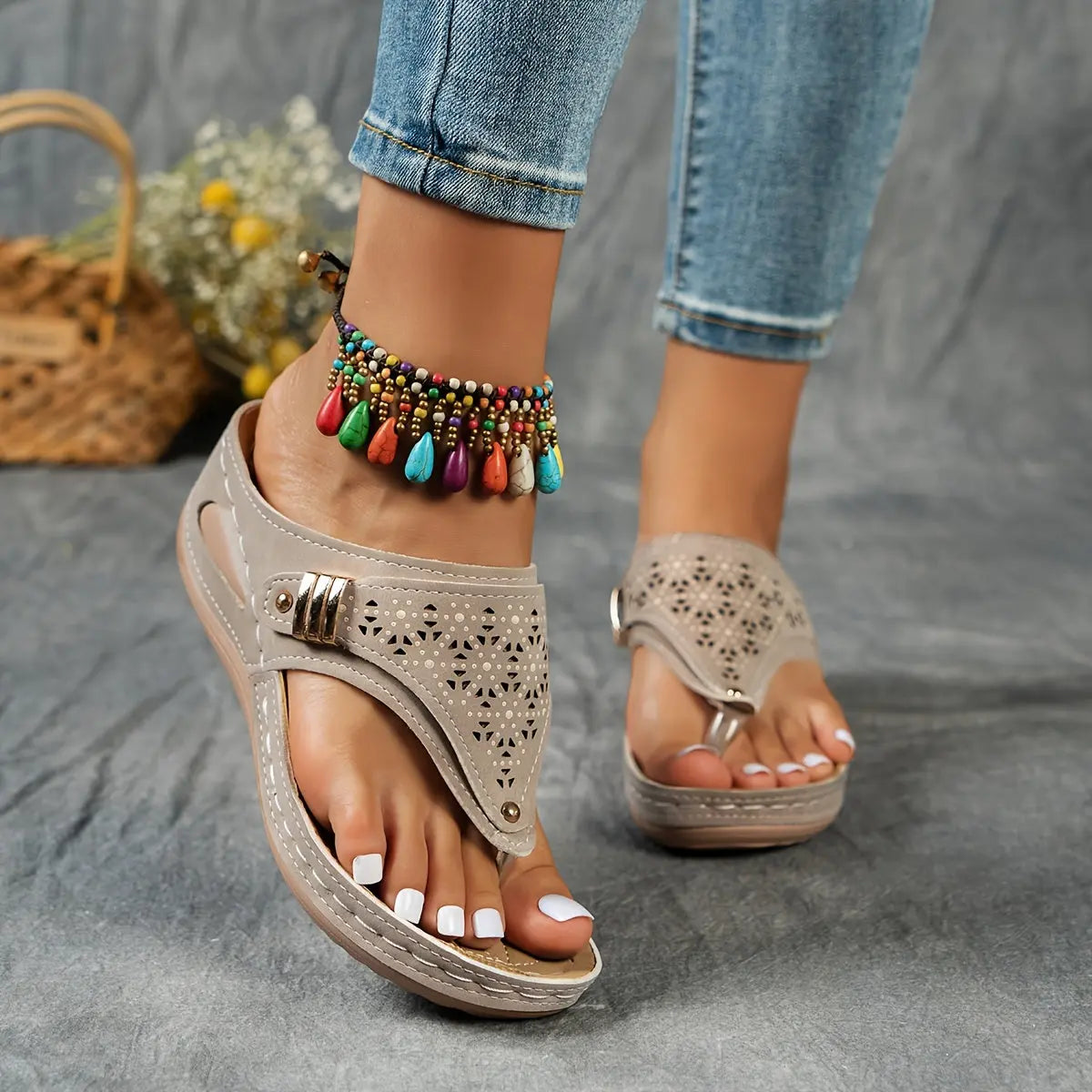 Anna™ | Sandali con Punta a Cuneo Comfort