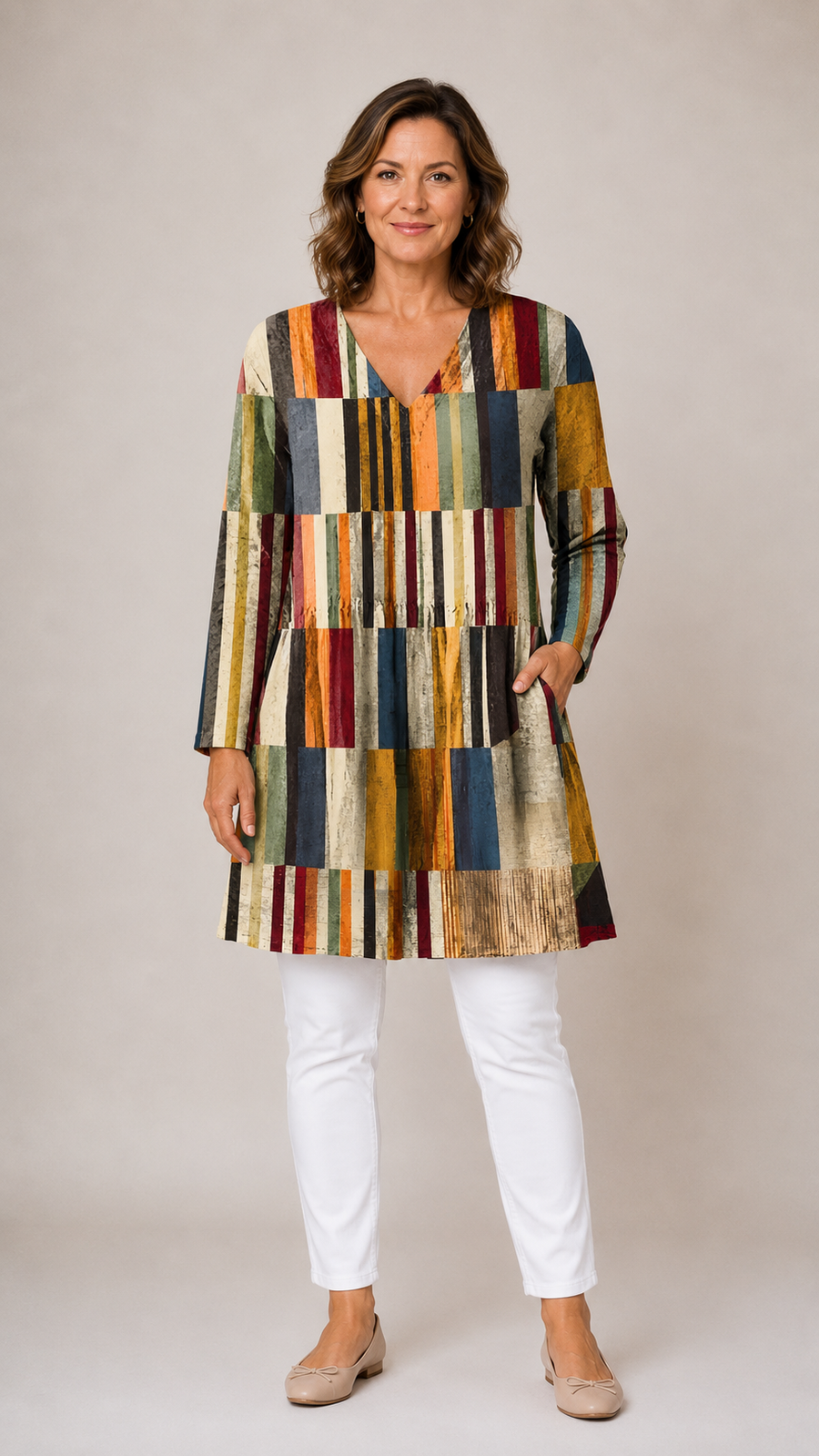 Lydia | Blusa Lunga con Scollatura a V