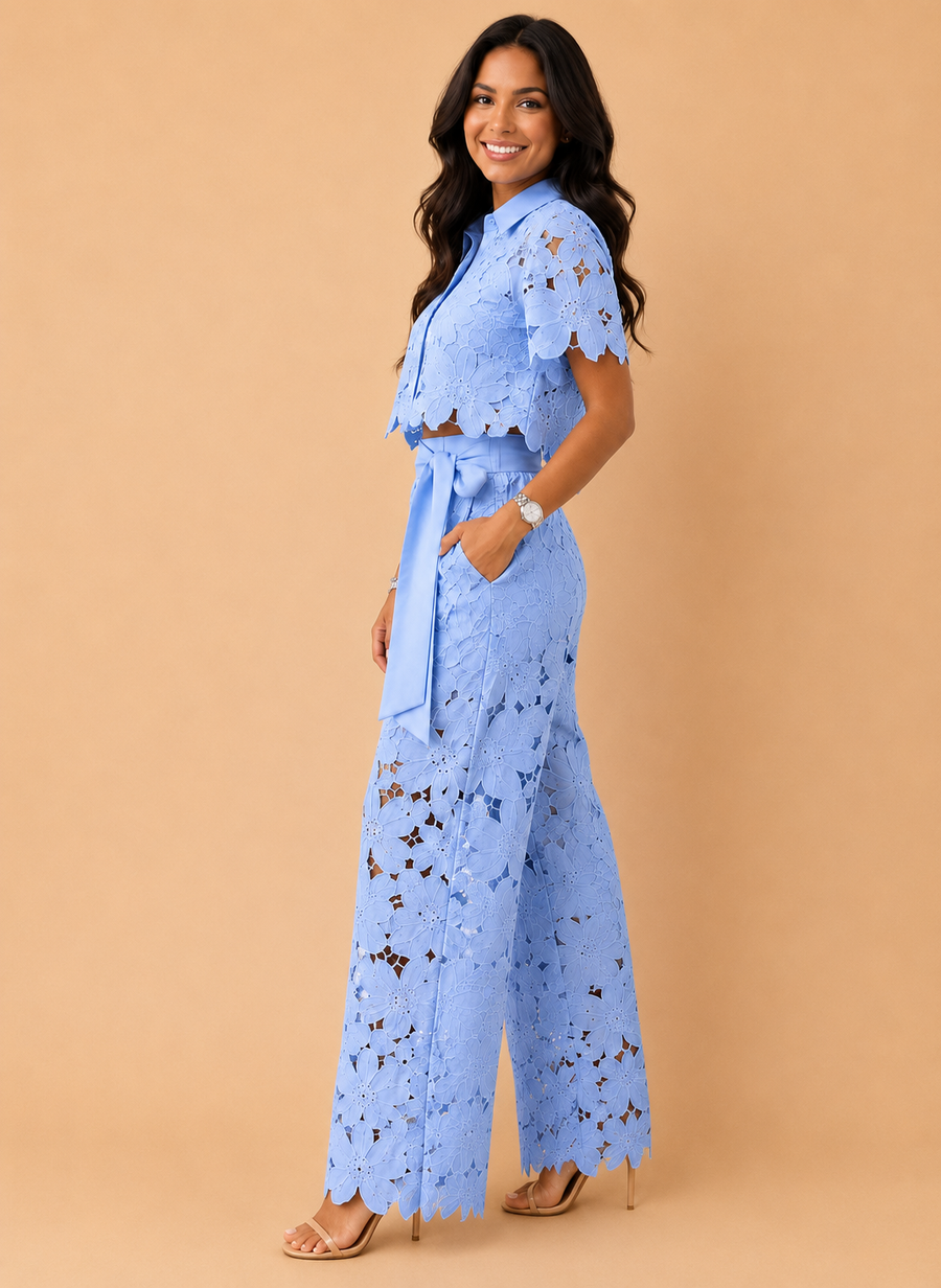 Reina™ Set Elegante in Pizzo Floreale