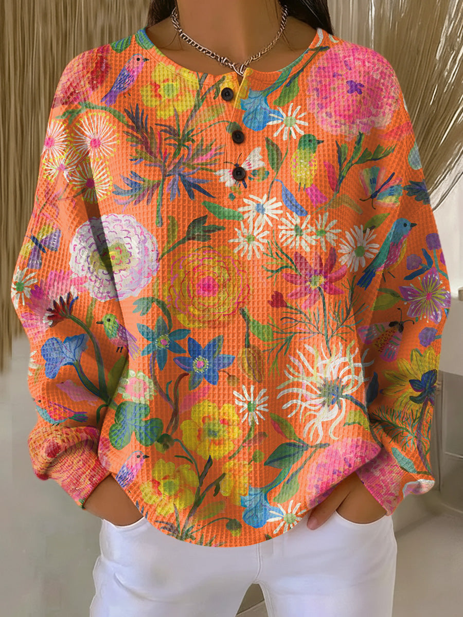 Guinevere™ - Maglione con Stampa Floreale Colorata