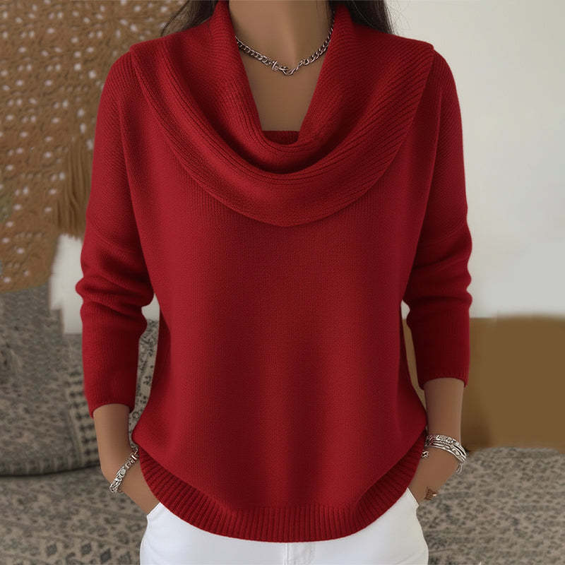 Marie™ | Elegante Maglione a Collo Cowl