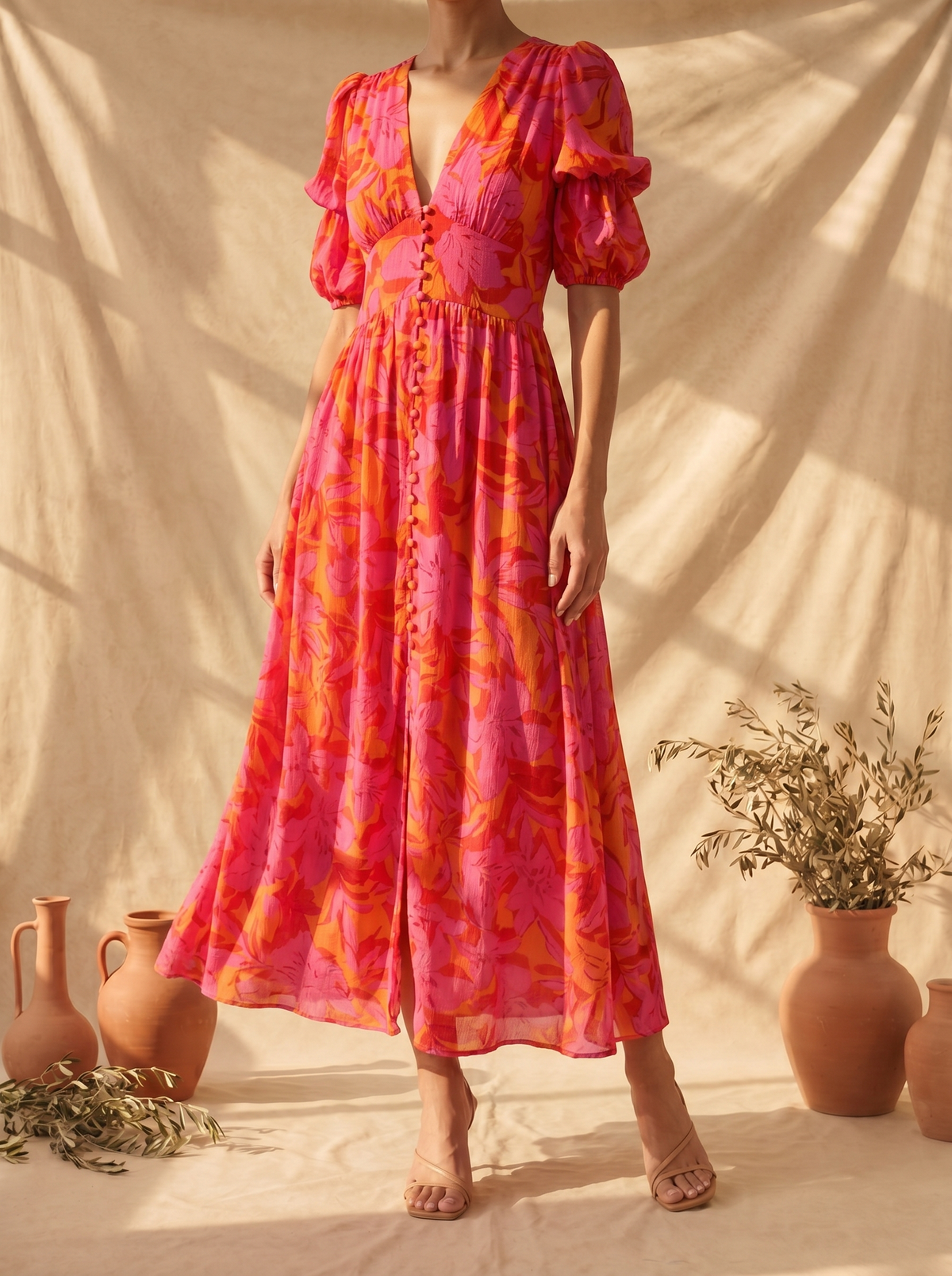 Armonia | Maxi Abito Lucido Girasole