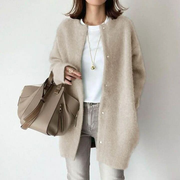 VANNA™ GIACCA IN MAGLIA CON BOTTONI ELEGANTE