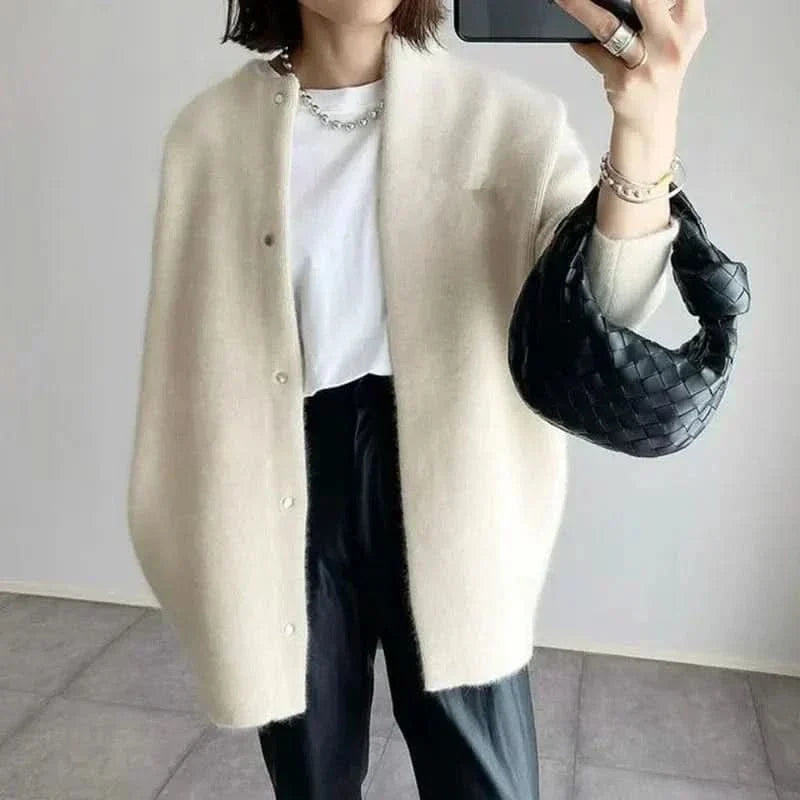 VANNA™ GIACCA IN MAGLIA CON BOTTONI ELEGANTE