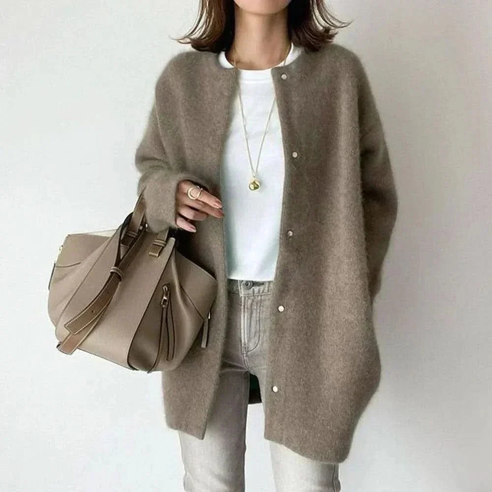 VANNA™ GIACCA IN MAGLIA CON BOTTONI ELEGANTE