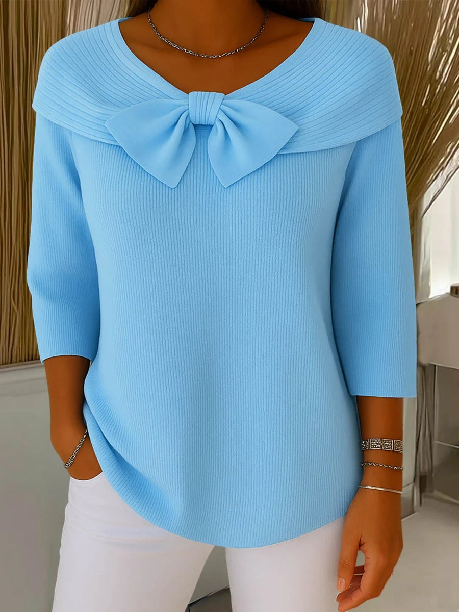 Giana™ | Maglione Elegante con Fiocco
