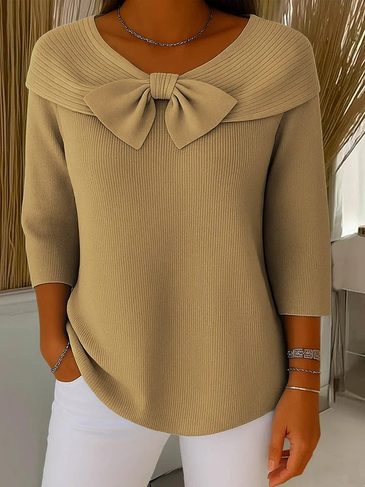 Giana™ | Maglione Elegante con Fiocco