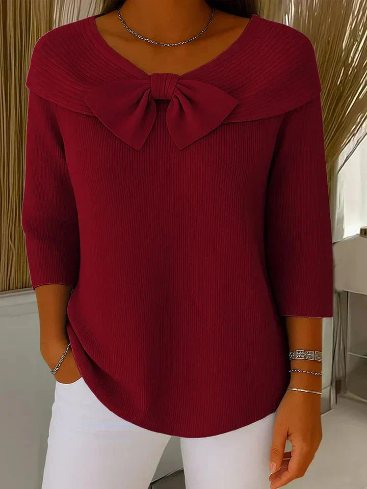 Giana™ | Maglione Elegante con Fiocco