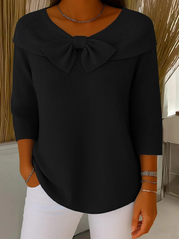 Giana™ | Maglione Elegante con Fiocco