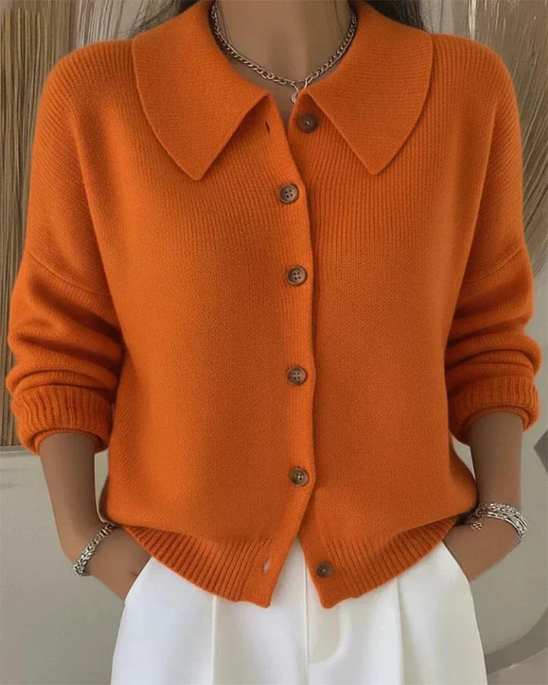Amara™ | Cardigan in Maglia Classico con Collo