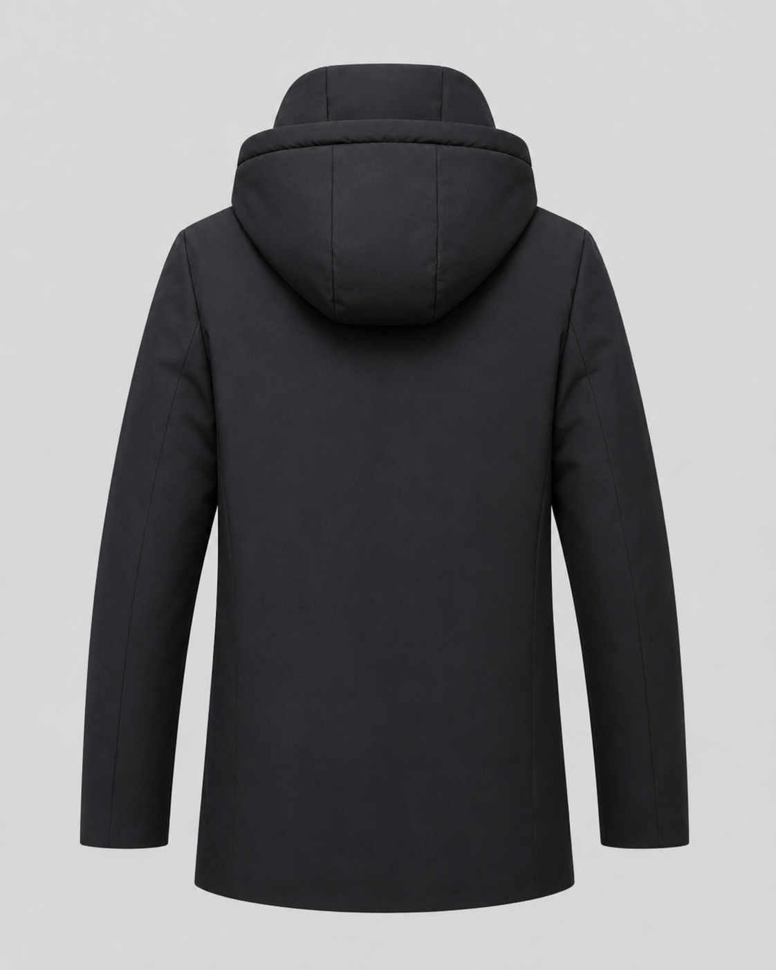 Parka Uomo con Cappuccio Fodera Trapuntata Media Lunghezza