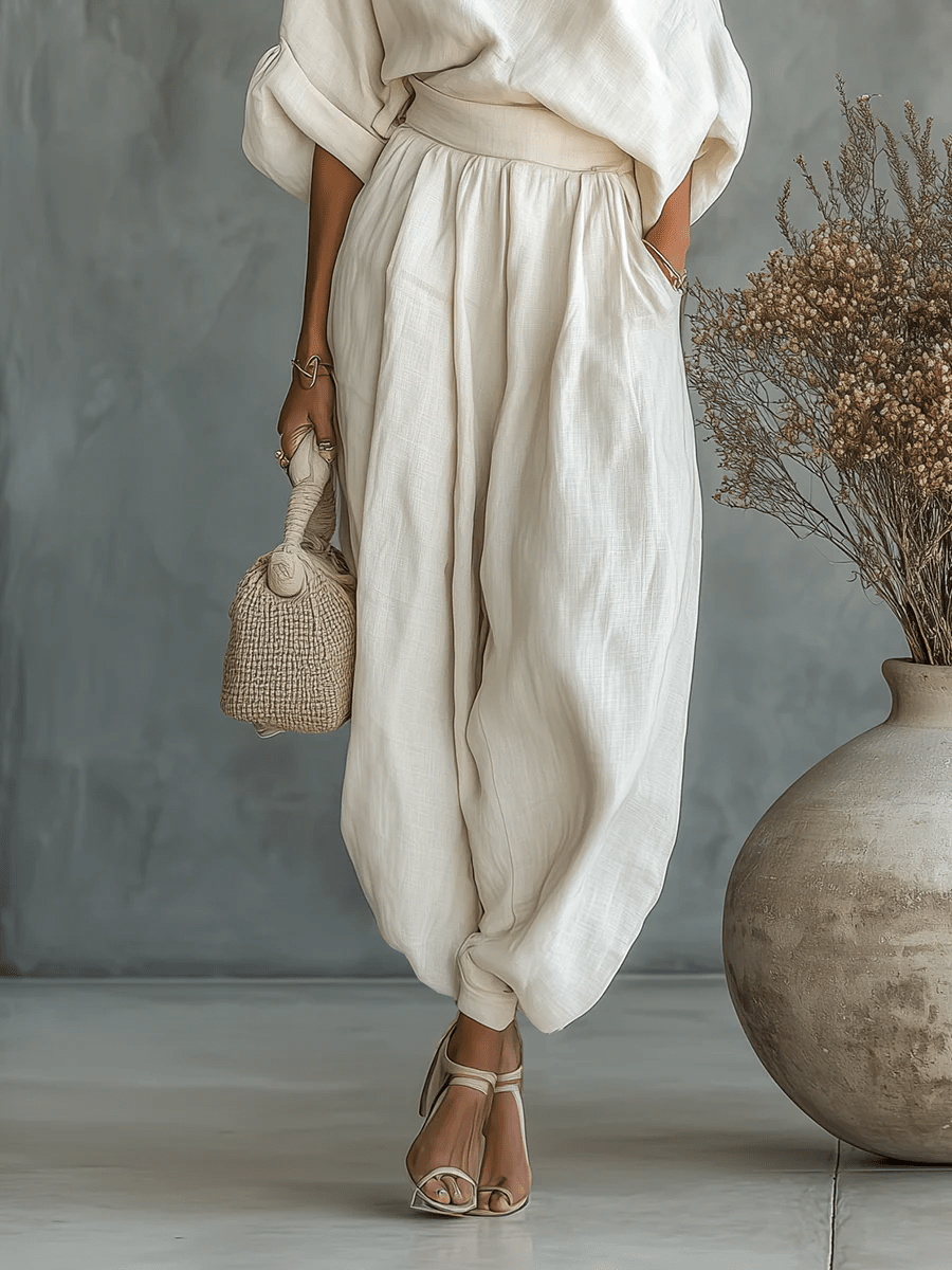 Mila™ | Completo 2 pezzi con scollatura bardot