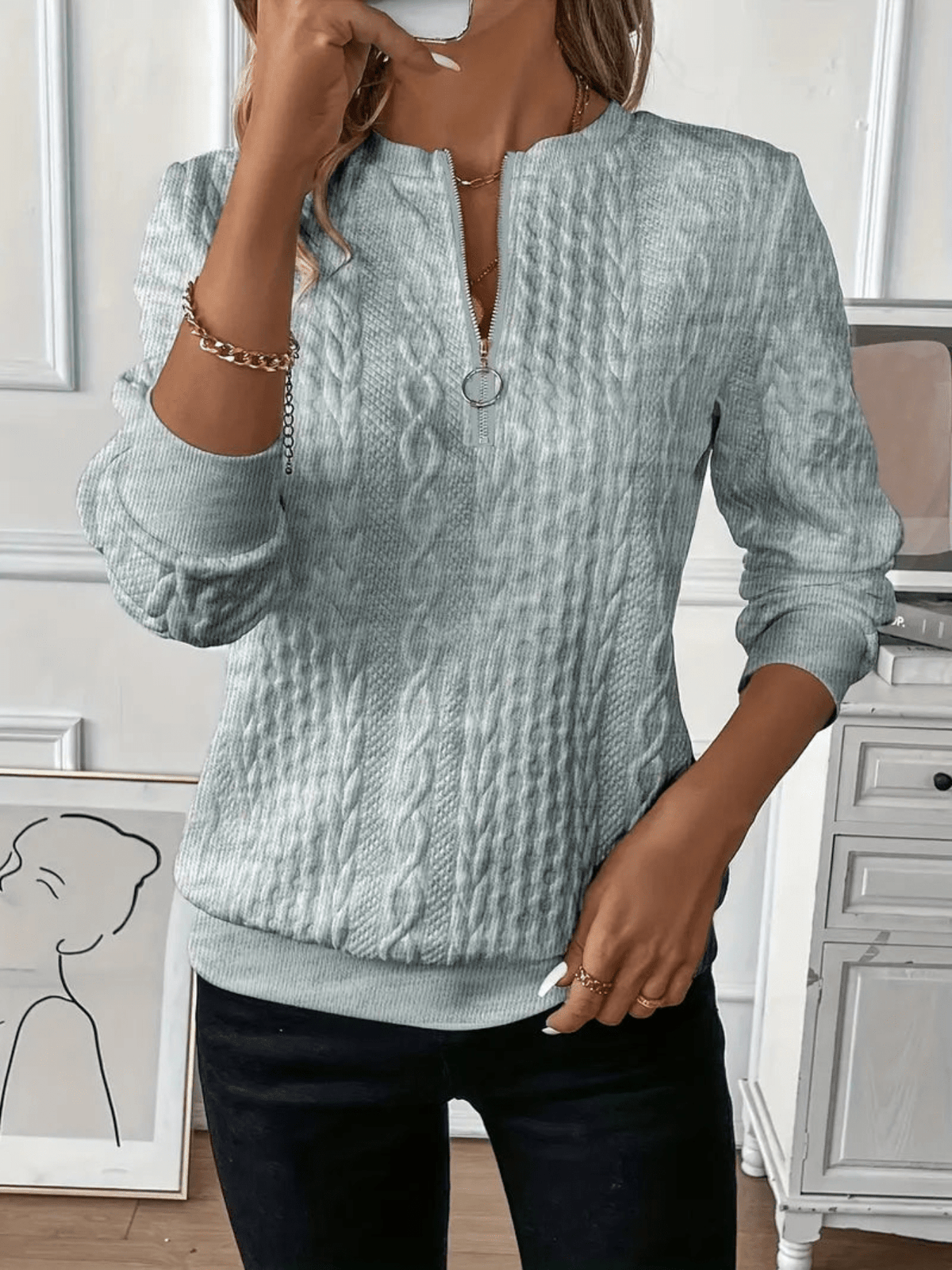 Nora | Maglione da Donna con Zip