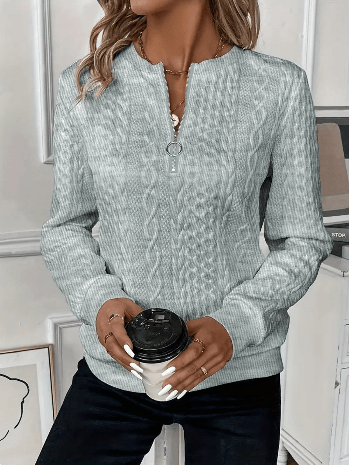 Nora | Maglione da Donna con Zip