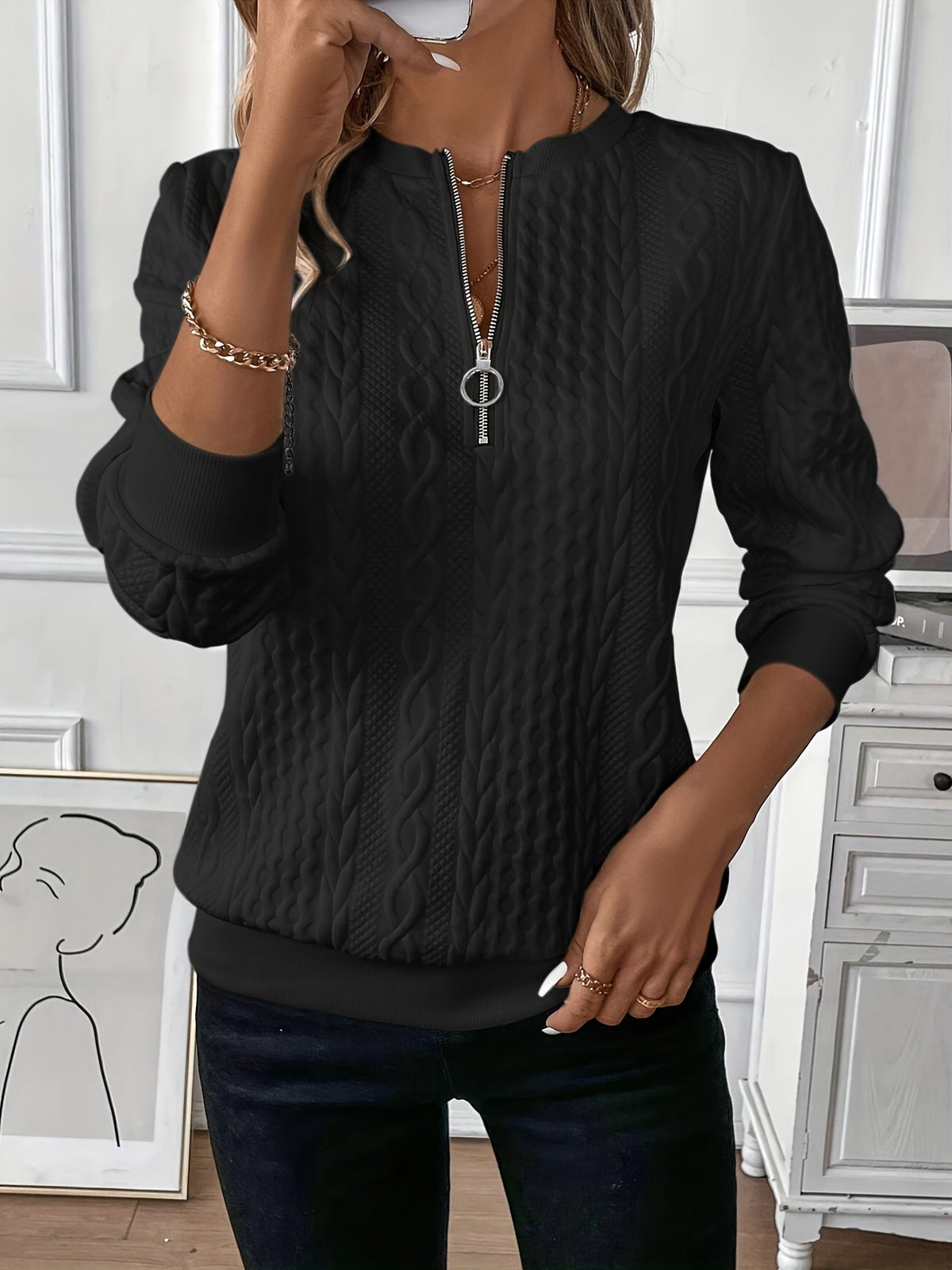 Nora | Maglione da Donna con Zip