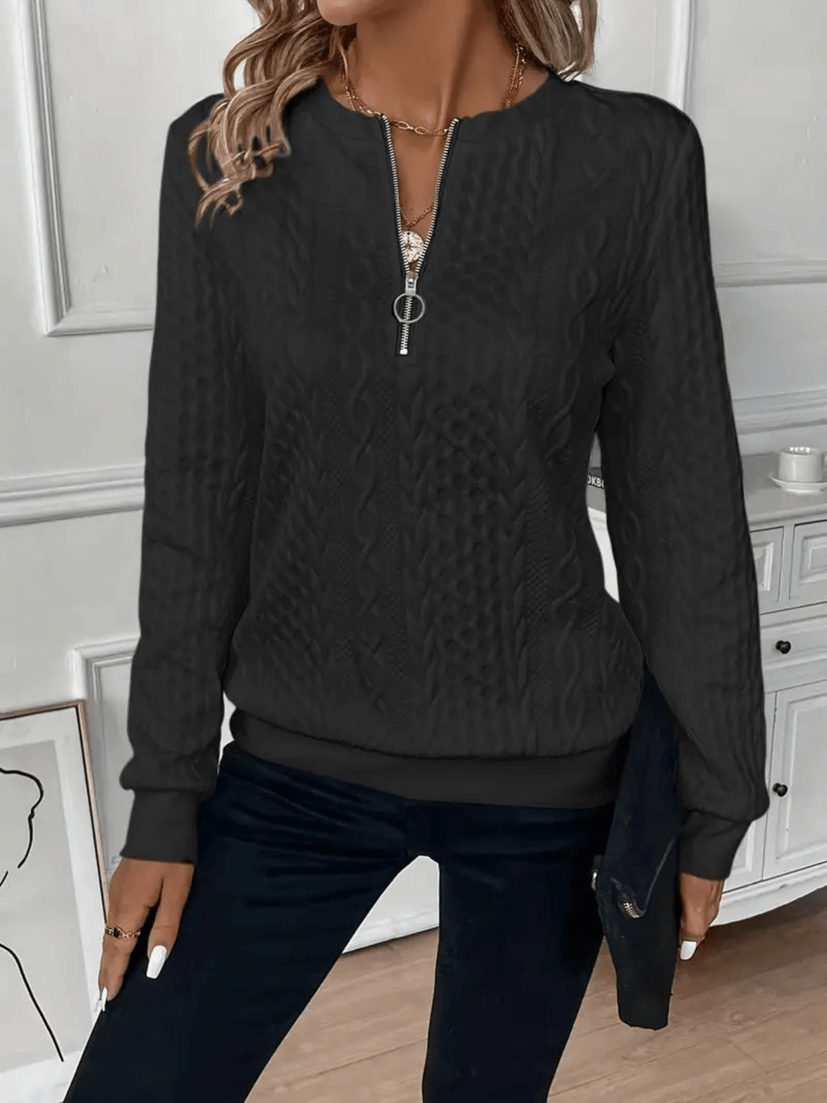 Nora | Maglione da Donna con Zip