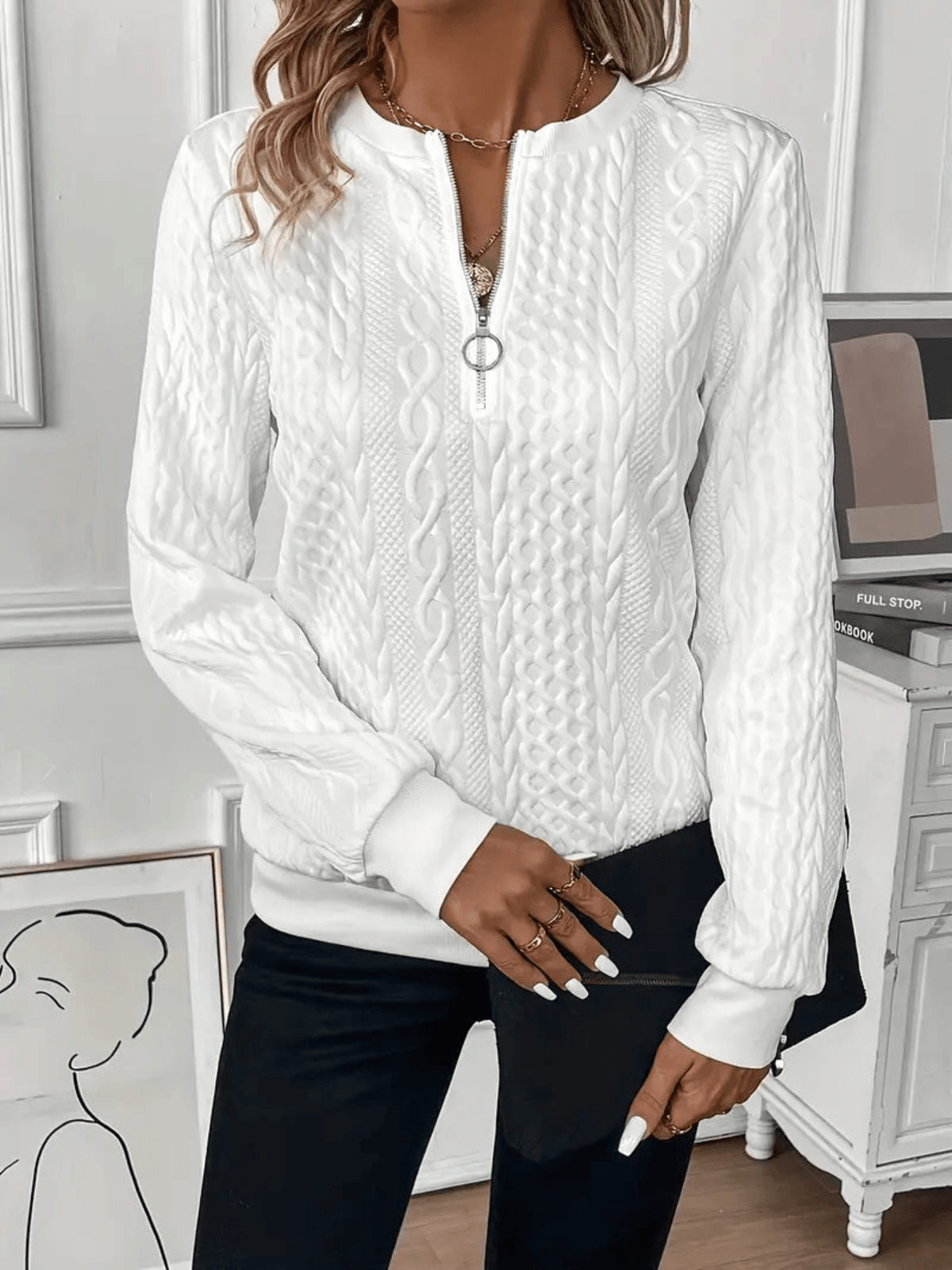 Nora | Maglione da Donna con Zip