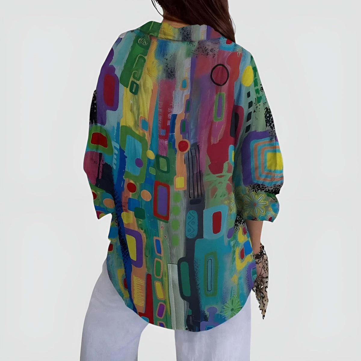 Everly™ - Blusa con Motivo Geometrico