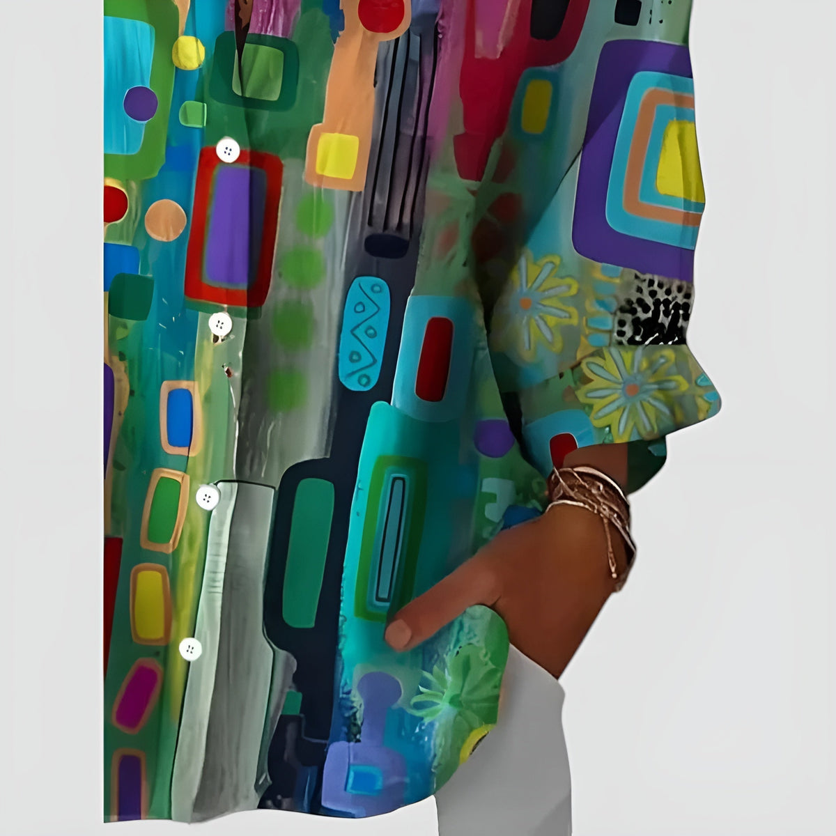 Everly™ - Blusa con Motivo Geometrico