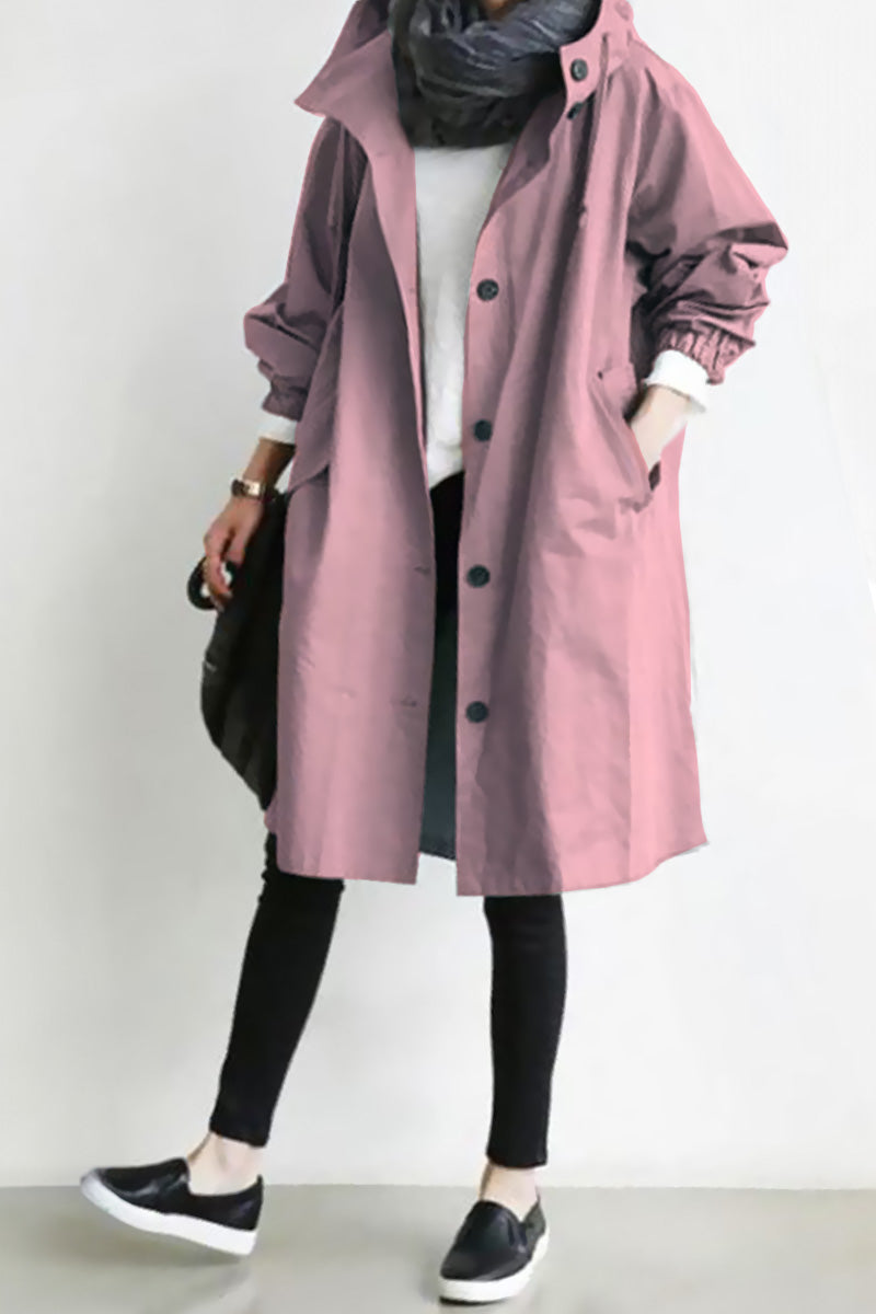 Rachel™ Water-Resistant Oversized Hooded Windbreaker