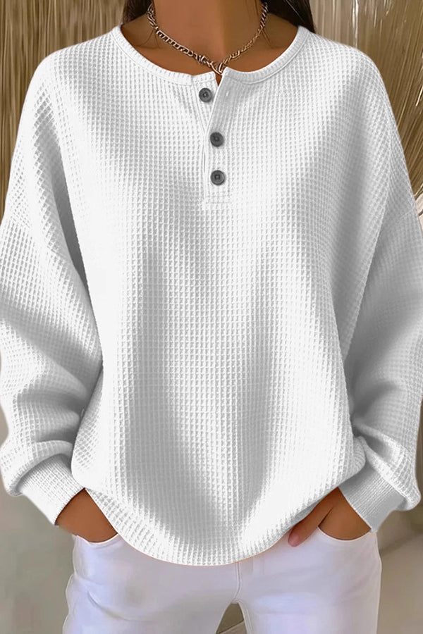Juniper™ | Pullover in Maglia Waffle Confortevole