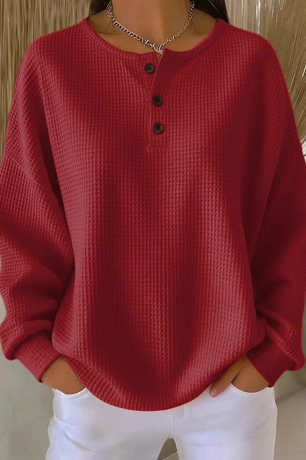 Juniper™ | Pullover in Maglia Waffle Confortevole